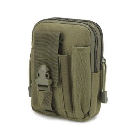 Waist Pouch; Portal Wasit Bag For Camping; Travel; Running (Color: Army green)