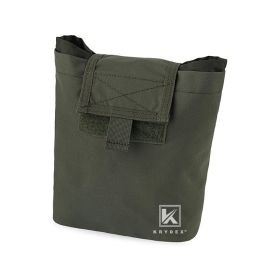KRYDEX Tactical MOLLE Foldable Dump Pouch Magazine Recover Pouch Roll-up Compact Multi Purpose Tool Accessories Utility Bag (Color: RG)