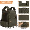 KRYDEX 500D Tactical Vest Laser Cutting MOLLE LAVC Plate Carrier Quick Release Buckle Airsoft Combat Paintball CS Vest Gear